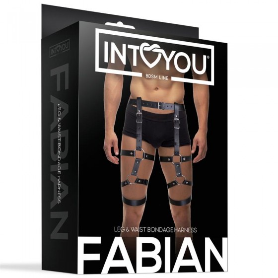 ARNÊS INTOYOU BDSM LINE FABIAN CINTURA E PERNA AJUSTV.